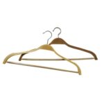 Wooden Hanger with Rubber Coating