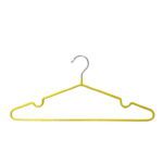 PVC/Vinyl Coated Wire Hanger with Notches Yellow
