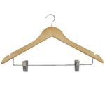 Wooden Hanger with Clips Wood 44.5cm