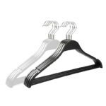 Plastic Hanger (Pack of 12) Black-White