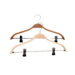 Wooden Hanger With Clips