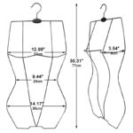 Body Shape Bikini Swimsuit Hanger 78.5cm