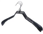 Black PVC/Vinyl Coated Wire Hanger - Image 2