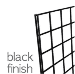 Black 4-Way Wire Grid Tower with Base and Casters - Image 2