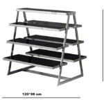 Double Sided Four Layers Shelving Unit