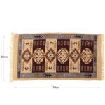 Geometric Rug, Hand-Woven Cotton/Wool Kilim 80 CM x 150 CM - Image 2
