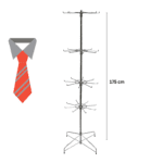 4 Tier Rotating Floor Tie Stand