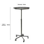 Circular Turning Rail, Adjustable In Height, Chrome Plated