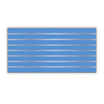 Blue Slat-Wall With 7 Grooves