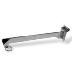 Glass Shelf Bracket for Slat Wall Plus Support Arm for 25mm Diameter Tube