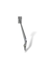 Glass Shelf Bracket for Slat Wall Plus Support Arm for 25mm Diameter Tube - Image 3