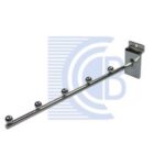 Straight Display Arm For Slat-Wall With Ball