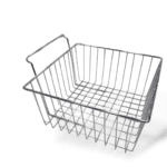 Chrome Wire Basket for Slatwall - H15 x W30 x D30cm