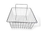 Chrome Wire Basket for Slatwall - H15 x W30 x D30cm - Image 3