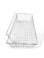 Chrome Wire Basket for Slatwall - H15 x W60 x D30cm - Image 3