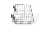 Chrome Wire Basket for Slatwall - H10 x W20 x D25cm - Image 2