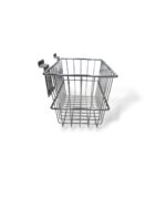 Chrome Wire Basket for Slatwall - H15 x W30 x D15cm - Image 2