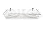 Chrome Wire Basket for Slatwall - H15 x W90 x D30cm - Image 3