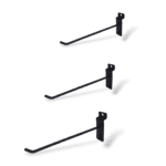 Single Prong Slatwall Hook - Black