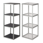 Display Shelves Stand With Glass Shelves