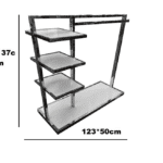 4 Tiers Rack With Hanger Clothes Display