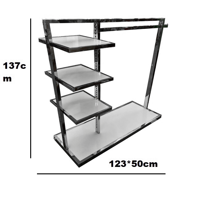 4 Tiers Rack With Hanger Clothes Display