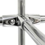 Chrome 5-Way Clamp for 25mm Chrome Tube Rail - Image 2