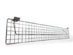 Chrome Flat Wire Shelf for Slatwall - W90 x D15cm - Image 2