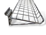 Chrome Wire Shelf for Slatwall - W100 x D15cm - Image 3