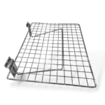 Chrome Flat Wire Shelf for Slatwall - W40 x D30cm