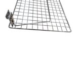 Chrome Flat Wire Shelf for Slatwall - W40 x D30cm - Image 3