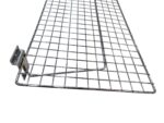 Chrome Flat Wire Shelf for Slatwall - W80 x D30cm - Image 3