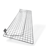 Chrome Flat Wire Shelf for Slatwall - W90 x D30cm