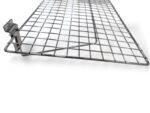Chrome Flat Wire Shelf for Slatwall - W90 x D30cm - Image 2