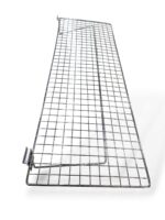 Chrome Flat Wire Shelf for Slatwall - W90 x D30cm - Image 3