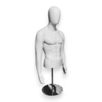 White Male Torso Mannequin for clothes display