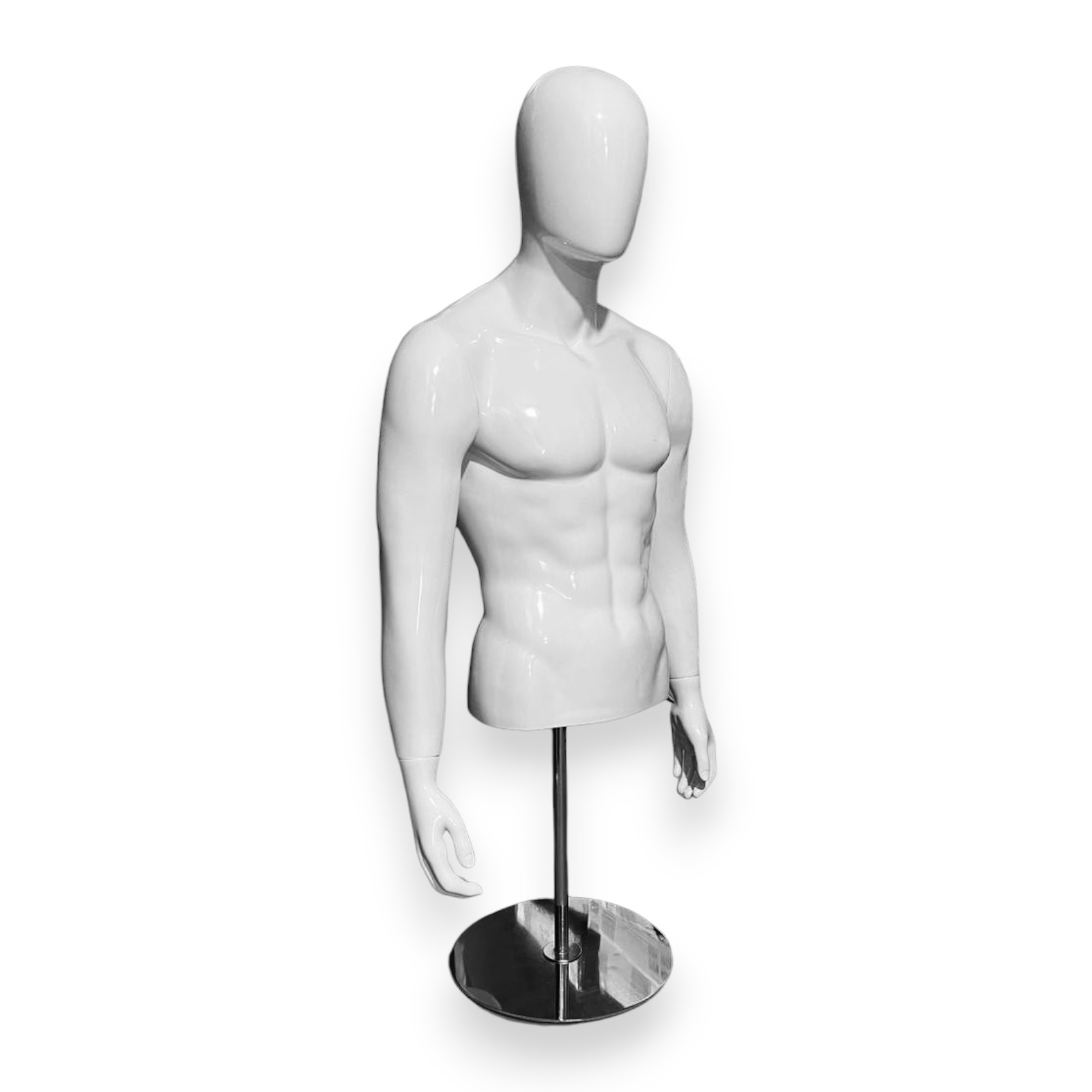 White Male Torso Mannequin for clothes display