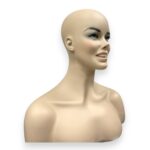 Realistic Female Mannequin Head with Shoulders