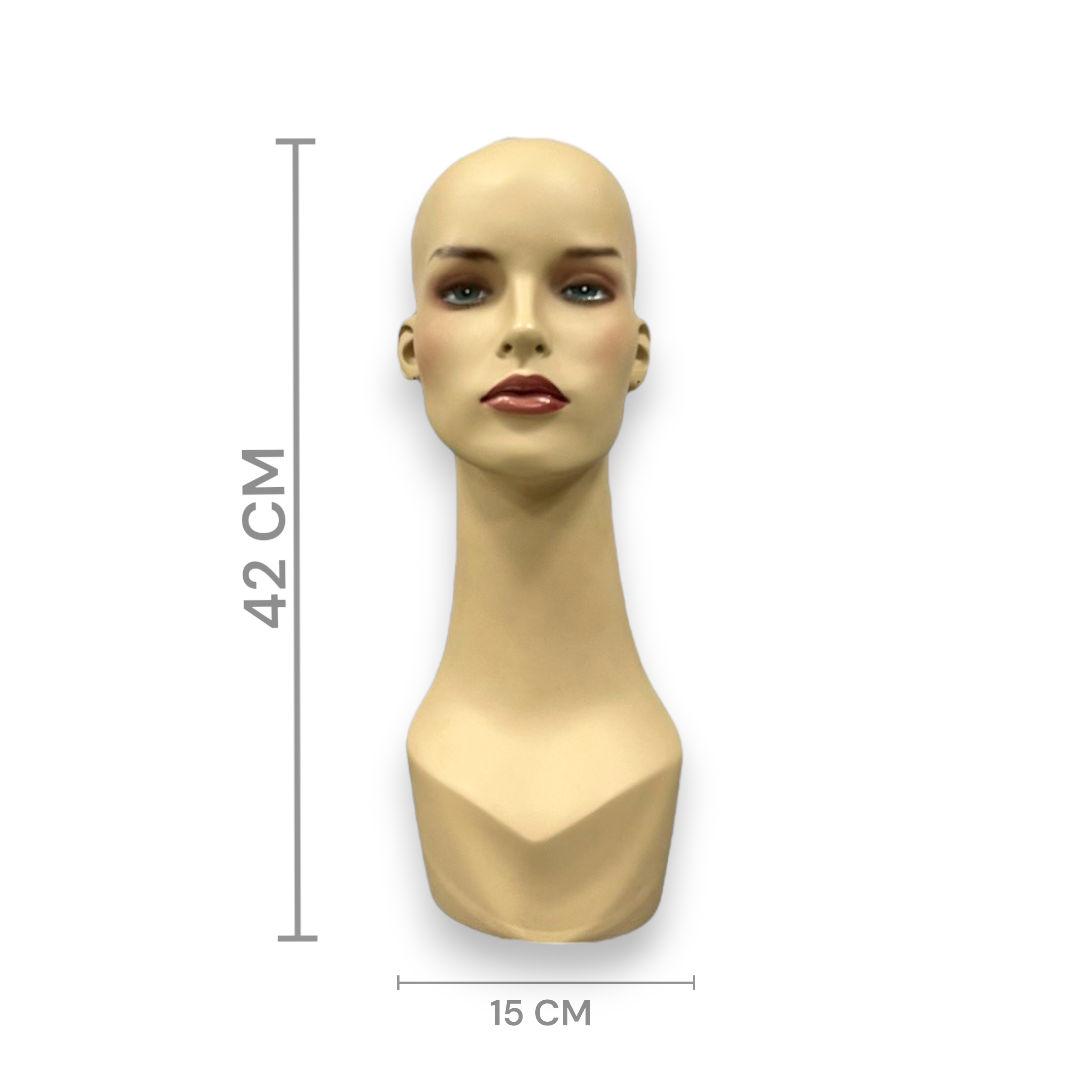 Realistic Female Mannequin Head