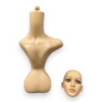 Realistic Female Mannequin Head with Shoulders