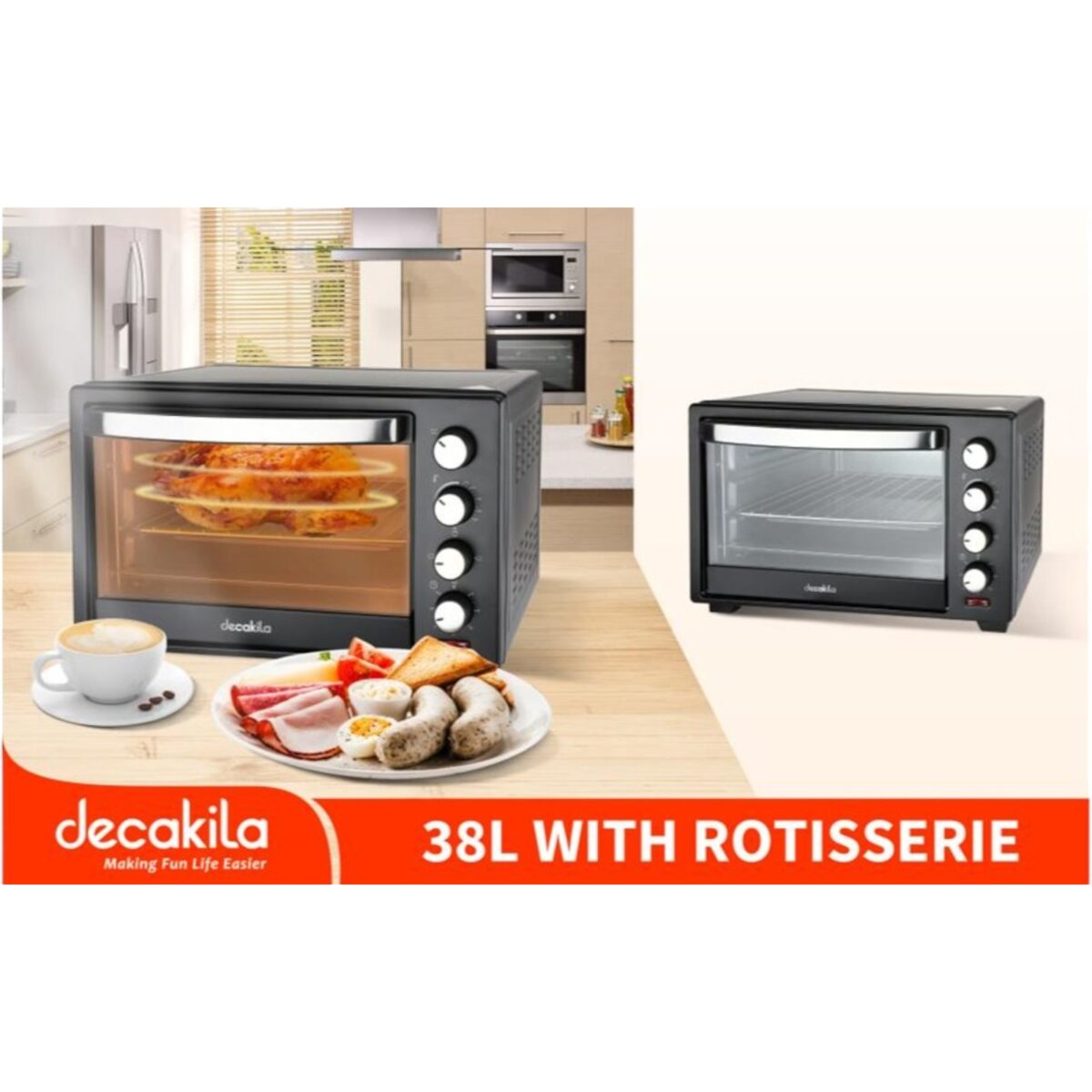 1600WX38L 38L High-Quality Adjustable Power Level Oven With Fan - Image 3