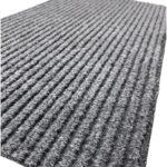 Entry Brush Ribbed Door Mat For Indoor Entranceways 70*40 cm Grey - Image 2