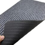 Entry Brush Ribbed Door Mat For Indoor Entranceways 70*40 cm Grey - Image 3