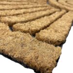 Rubber-Backed Coconut Coir Doormats Half Cercle 75x40 cm - Image 2